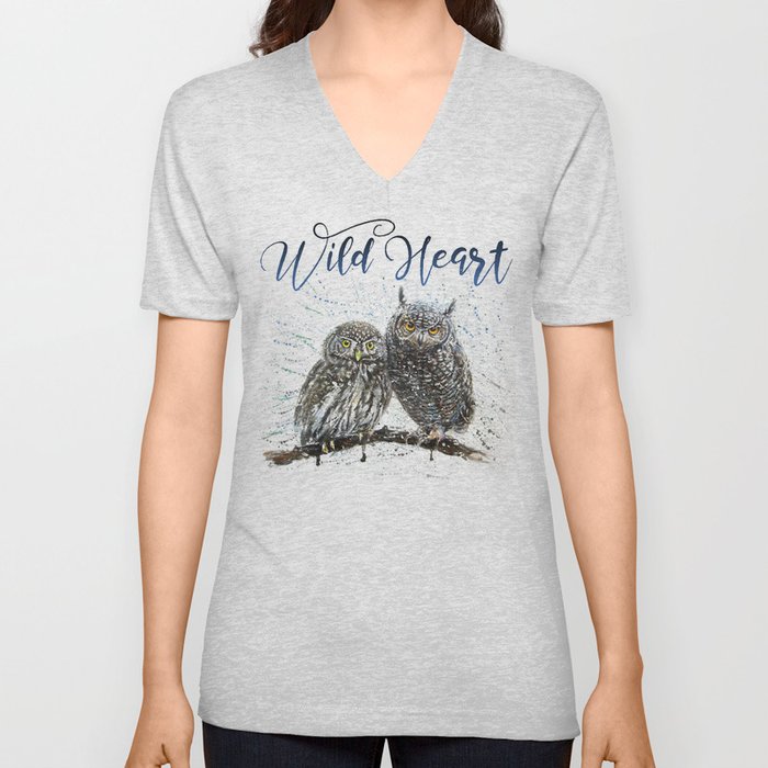 Wild Heart V Neck T Shirt