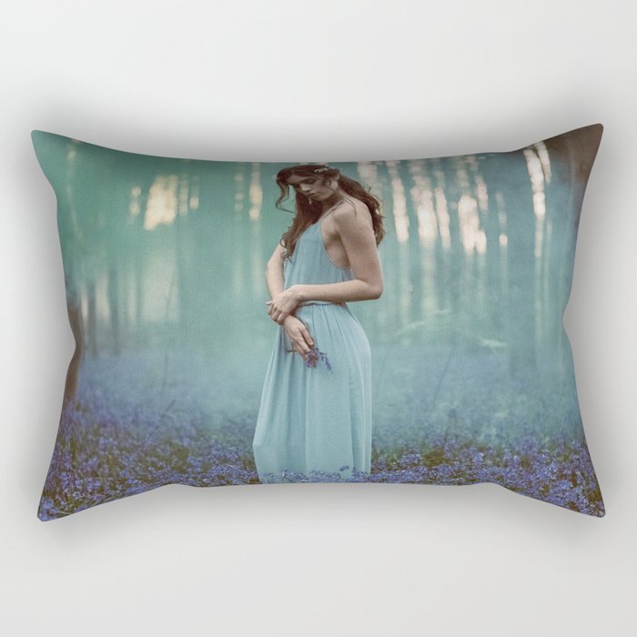 Girl in forest 2 Rectangular Pillow