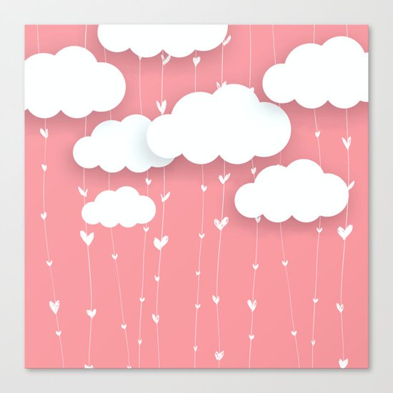 Raining Love Canvas Print