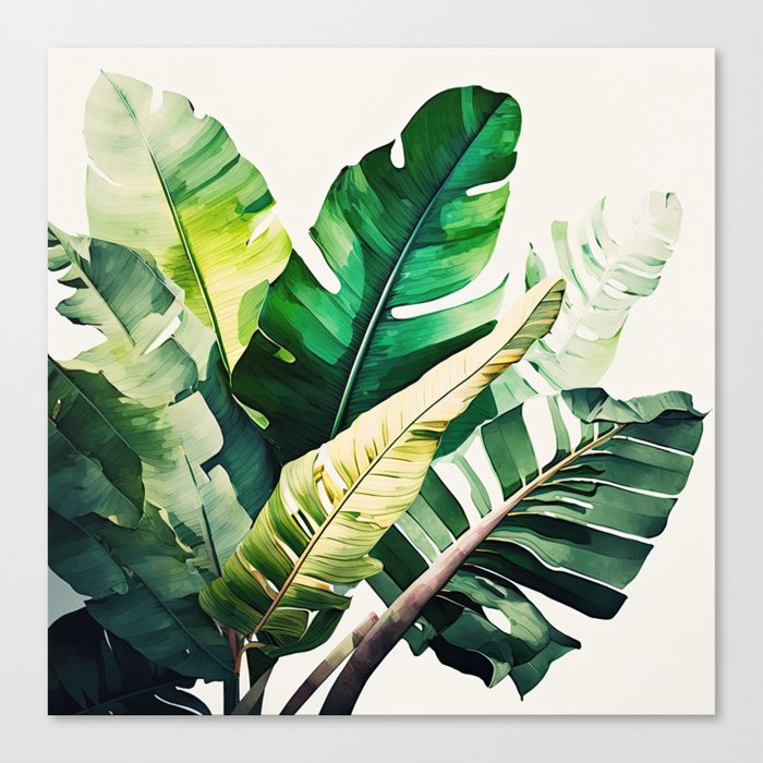 Banana Leaves  Canvas Print