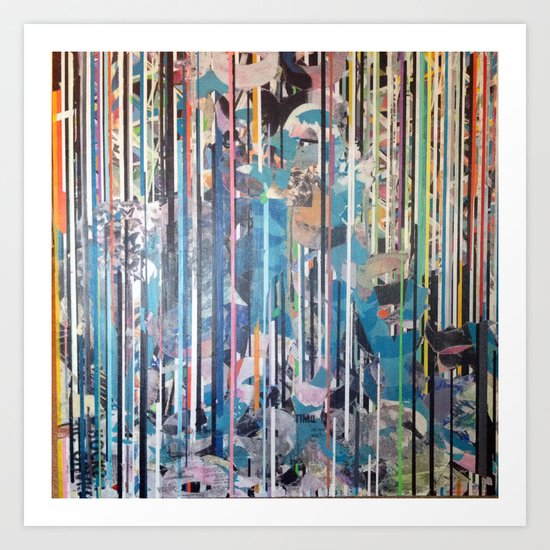RIPPED STRIPES Art Print