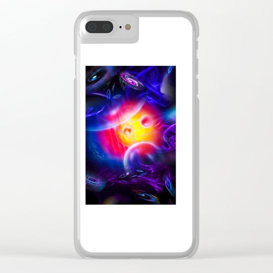 Abstract Perfection - Space Clear iPhone Case