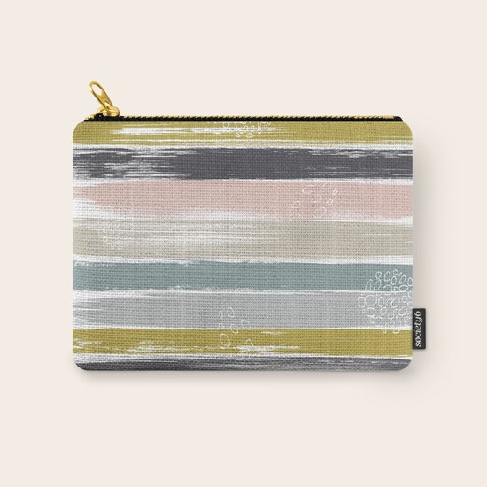 Fragments, Brushstrokes and Circles Carry-All Pouch