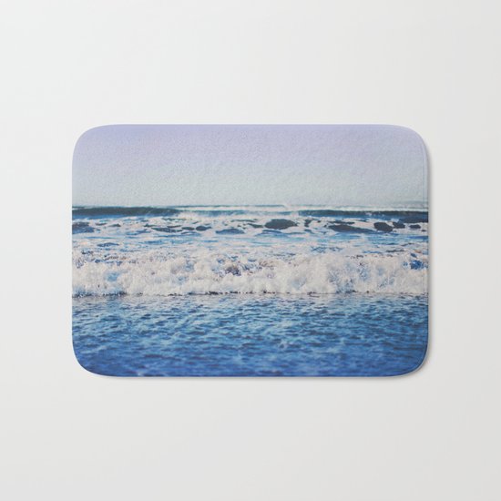 Indigo Waves Bath Mat
