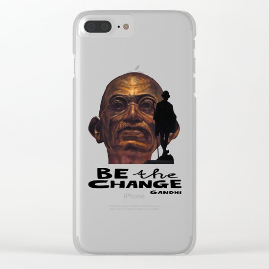 GANDHI quote Clear iPhone Case