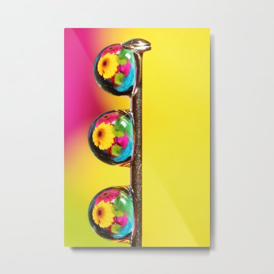 Bouquet in a Pin Drop Metal Print
