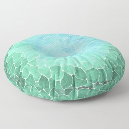 Abstract Sea Glass Floor Pillow