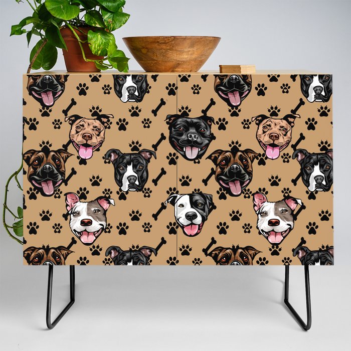 All over dog pattern 10 Credenza