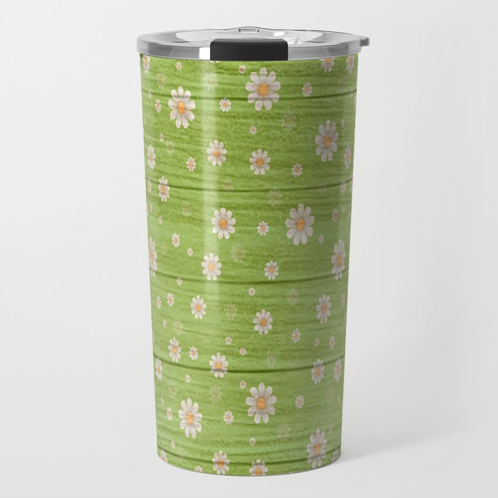 Flower on Wood Collection #7 Travel Mug