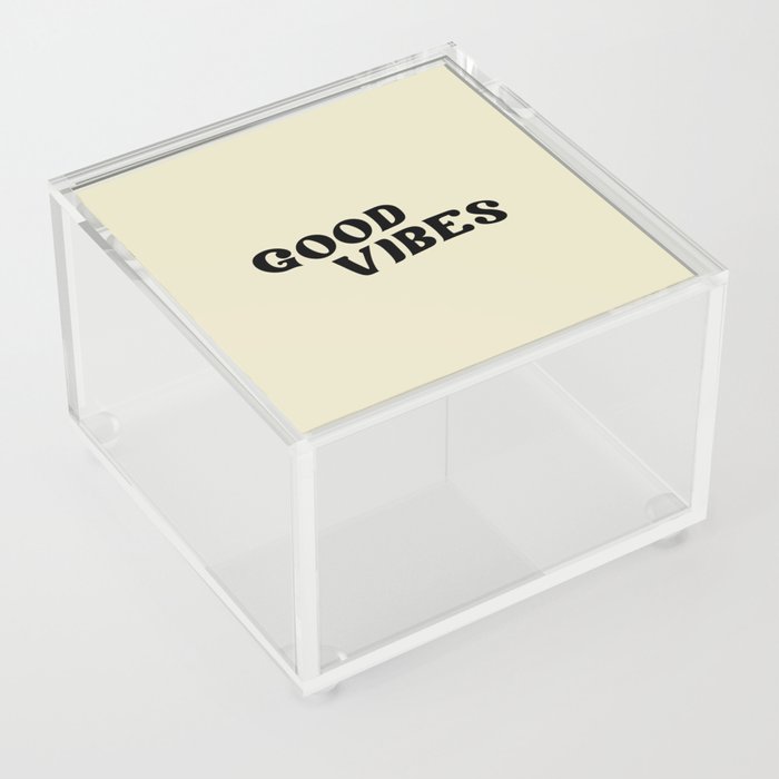 Good Vibes 2 black Acrylic Box