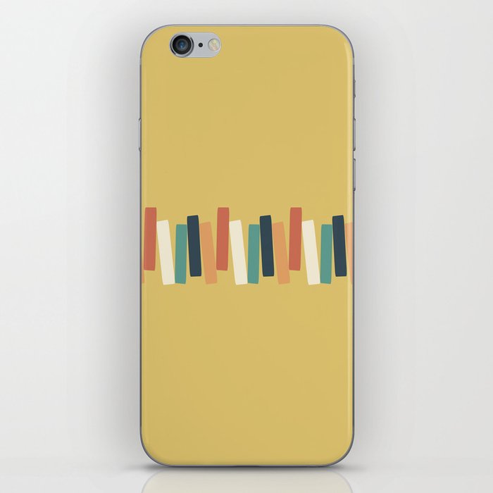 Atomic Age Mid Century Modern Funky Rectangles Yellow Background iPhone Skin