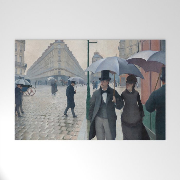 Paris Street Rainy Day (1877) Welcome Mat