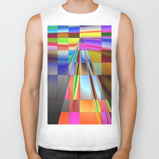 highway to rectangular city Biker Tank