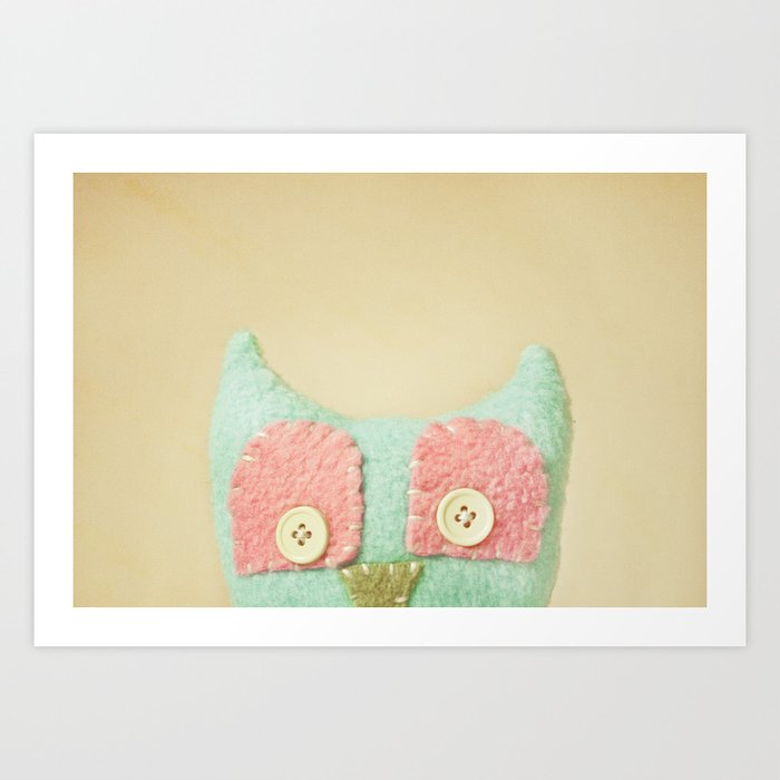 Owl By Myself Art Print