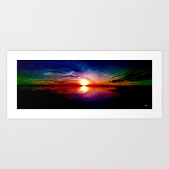 Mystic Sunset Art Print