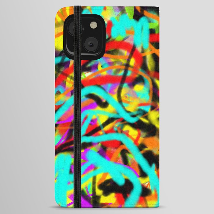 Street 20. Abstract Painting.  iPhone Wallet Case