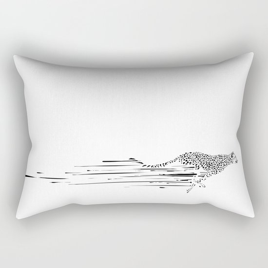 120km/h // (cheetah) Rectangular Pillow