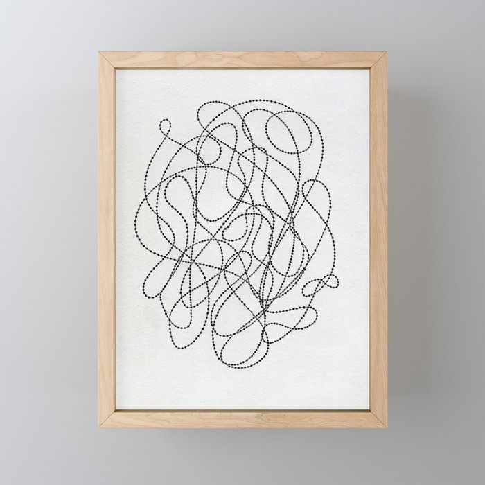 pearls on a string! Framed Mini Art Print