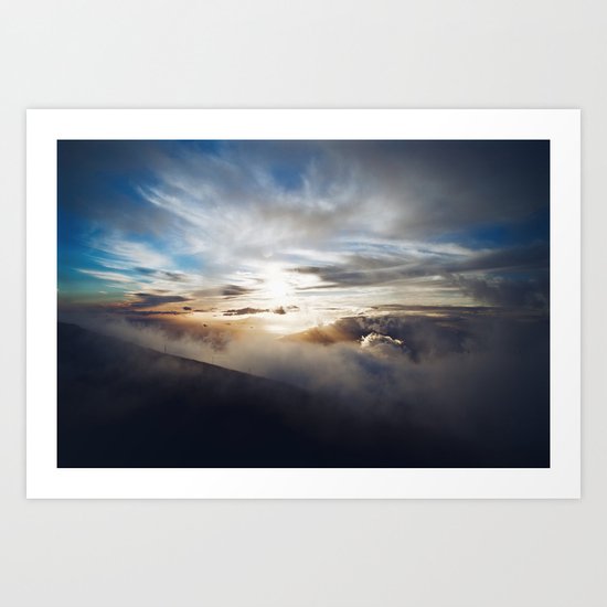 Vengeful sky Art Print