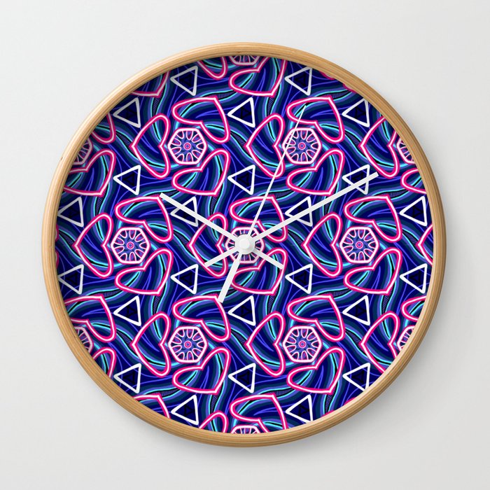 Pink_Heart002 Wall Clock