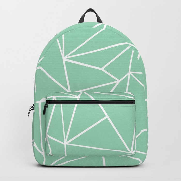 Abstract Heart Mint Backpack