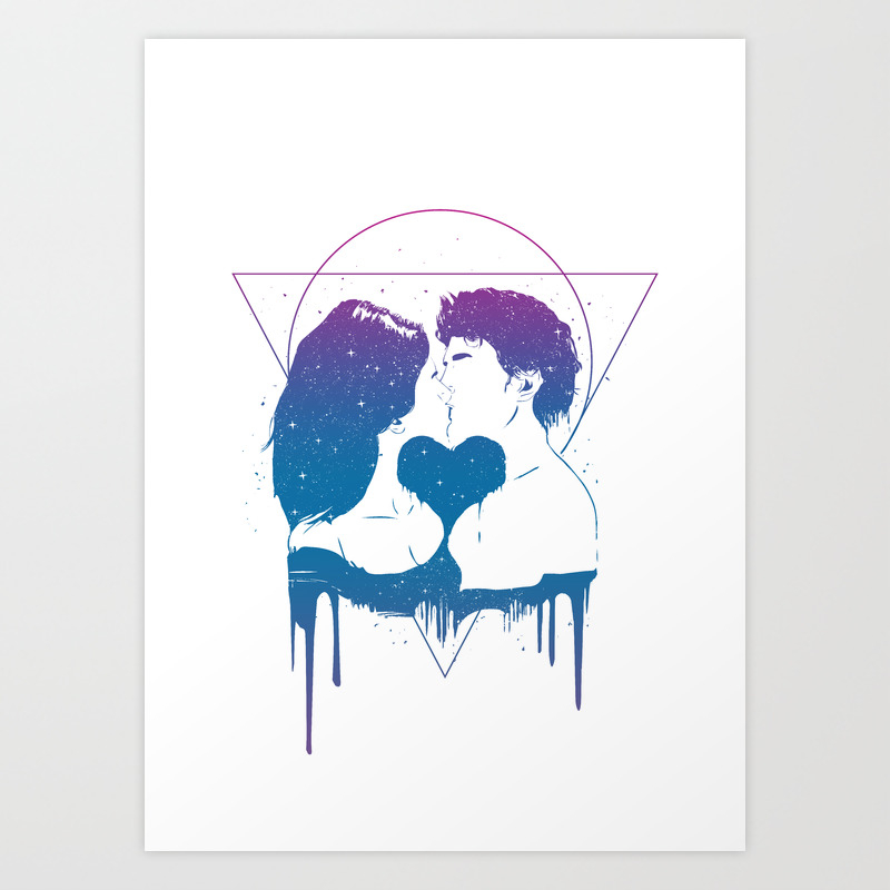Cosmic Love Color Version Art Print By Soltib Society6 Cosmic Love Color Version Art Print By Soltib Society6