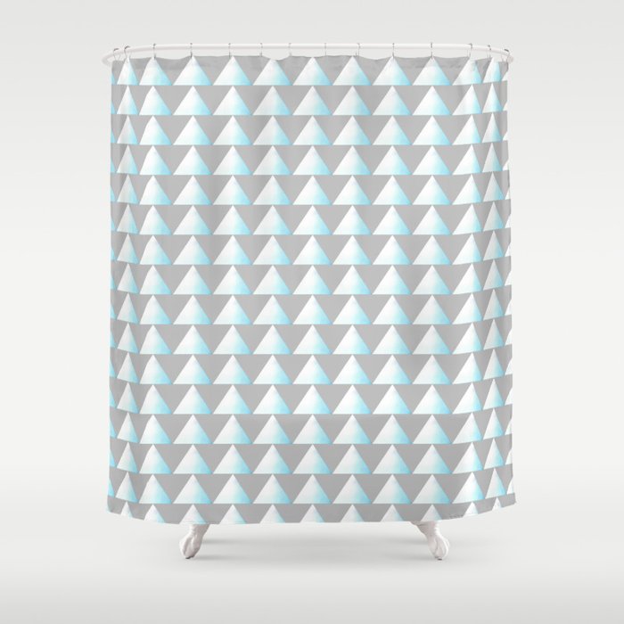 Ink Triangle Shower Curtain