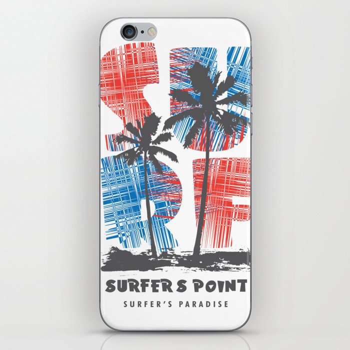 Surfer's Point surf paradise iPhone Skin