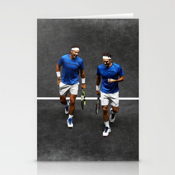 Nadal & Federer Stationery Cards