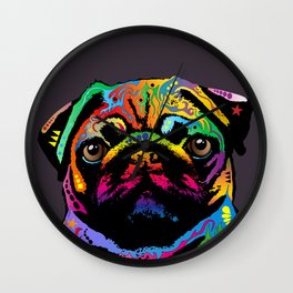 Pug Dog Wall Clock