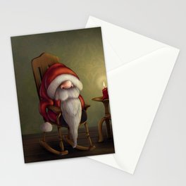 Little Santa in his rocking chair Stationery Cards