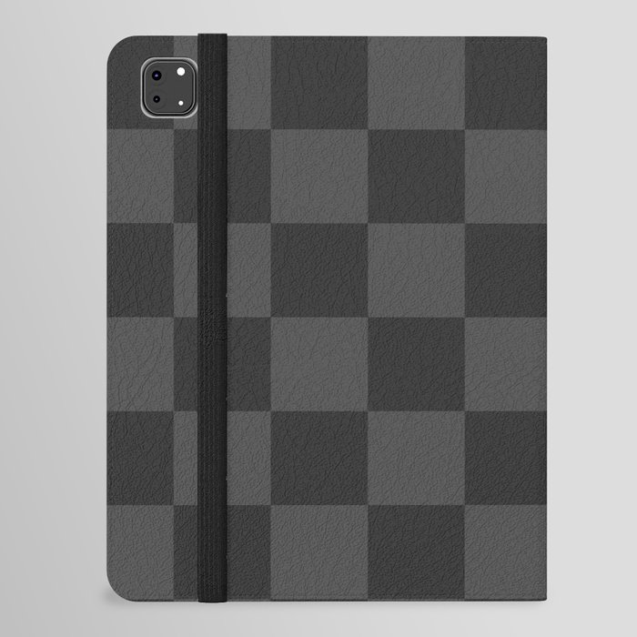 Gray Checkerboard  iPad Folio Case