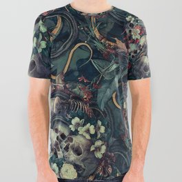 Skulls and Snakes All Over Graphic Tee