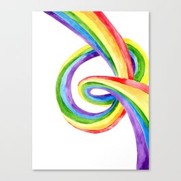 Twisted rainbow Canvas Print
