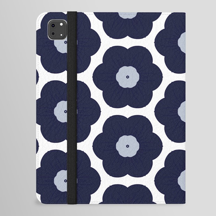 Blue And White Floral Pattern iPad Folio Case
