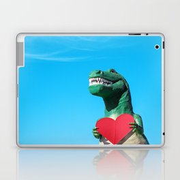Tyrannosaurus Rex with Red Paper Heart Laptop & iPad Skin