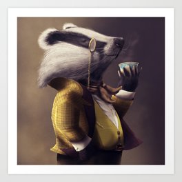 Country Club Collection #1 : Badger - Square Art Print