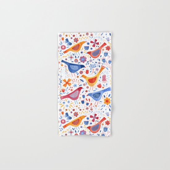 Birds in a Garden Hand & Bath Towel