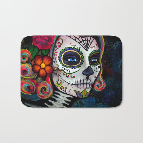 Sugar Skull Candy Bath Mat