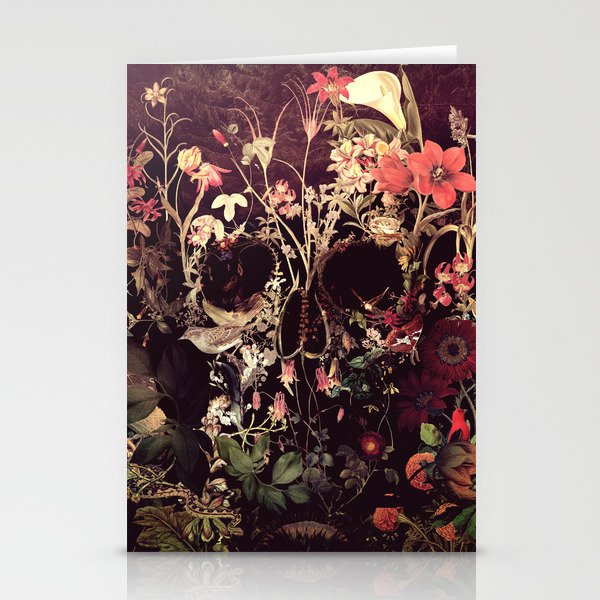 Bloom Skull Stationery Cards