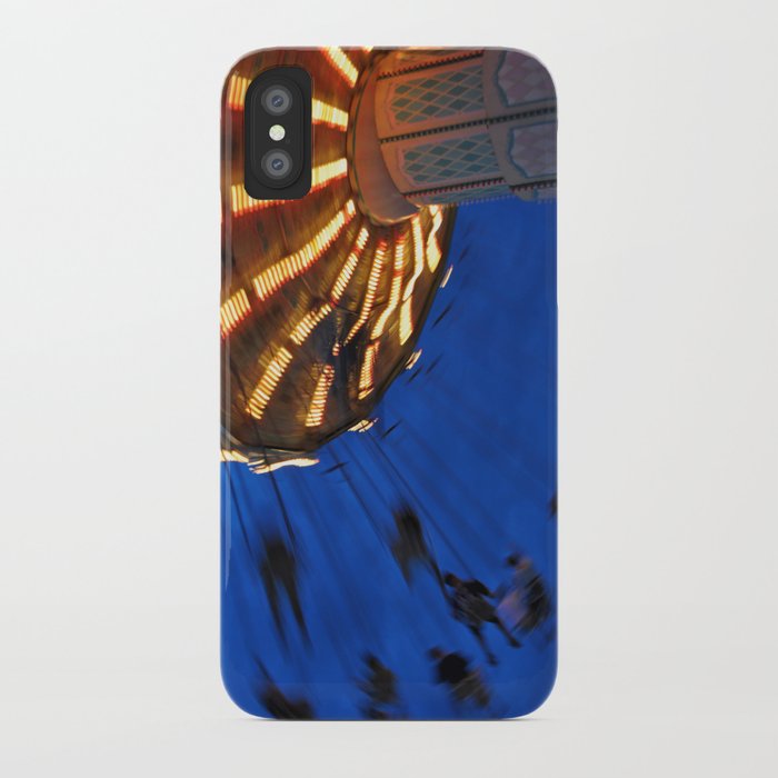Swing Ride At The Fair At Night Iphone Case By Thewindwhispers
