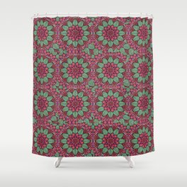 flower mandala design pattern Shower Curtain