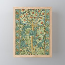 Floral Tree After William Morris Digital Painting Framed Mini Art Print