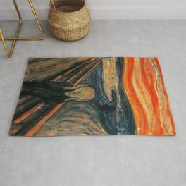 The Scream by Edvard Munch Area & Throw Rug