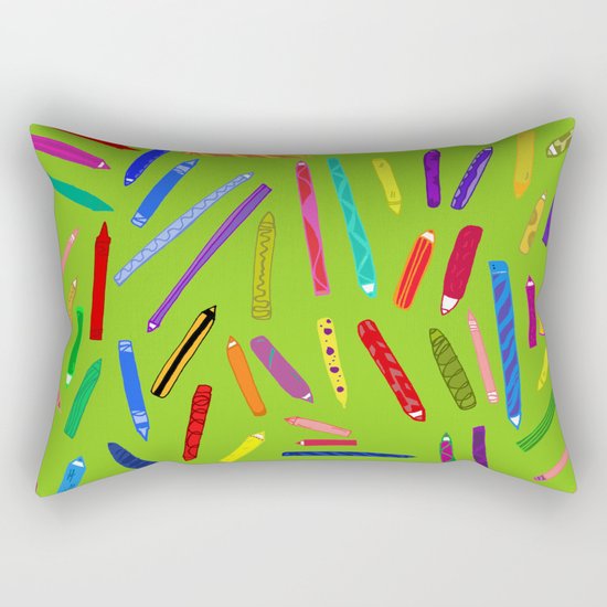 Fun loving crayons Rectangular Pillow