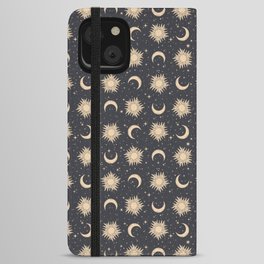 Sun and moon iPhone Wallet Case