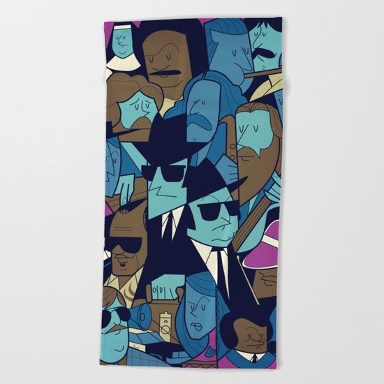 The Blues Brothers Beach Towel