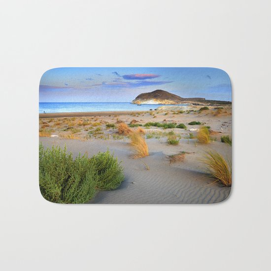 "Genoveses Beach" Sunset at beach Bath Mat