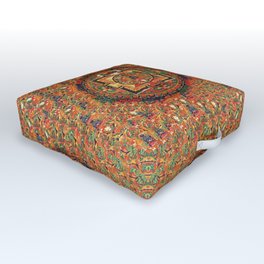 Buddhist Mandala DMT Transcendent Visions Outdoor Floor Cushion | Machineelves, Radialsymmetry, Lsd, Hindumandala, Graphicdesign, Nepal, Dmt, Tantra, Stoner, Diety 