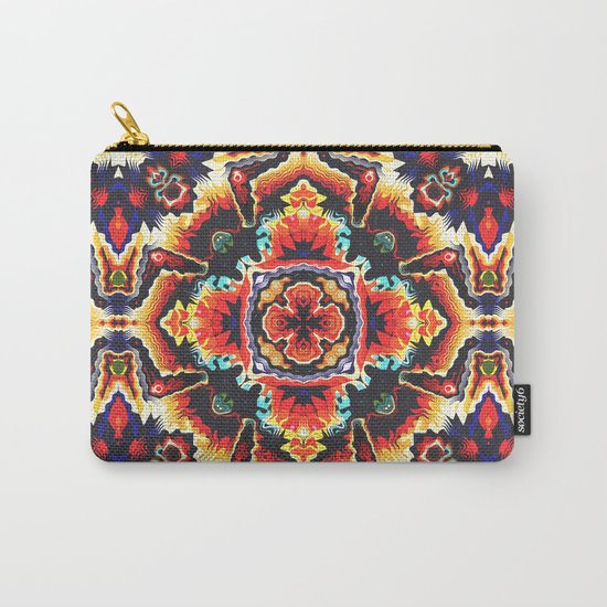 Geometric Motif Carry-All Pouch